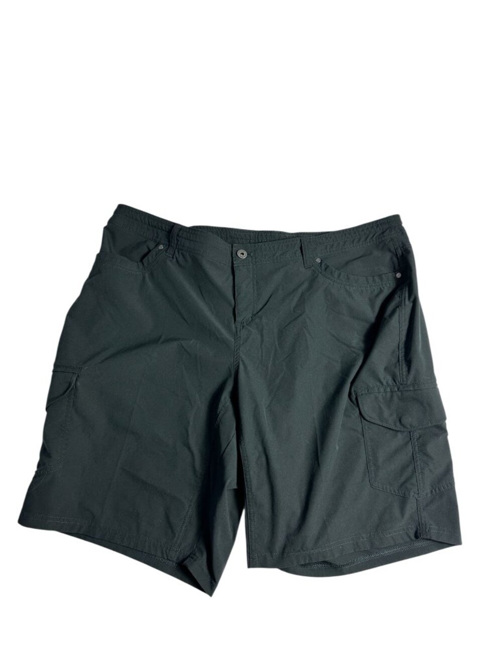 KUHL Freeflex Cargo Shorts Women's Size 20W Dark Gray 10" Hiking Outdoor Stretch